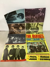 The Beatles double sided poster(19.5in.x29.5in.)