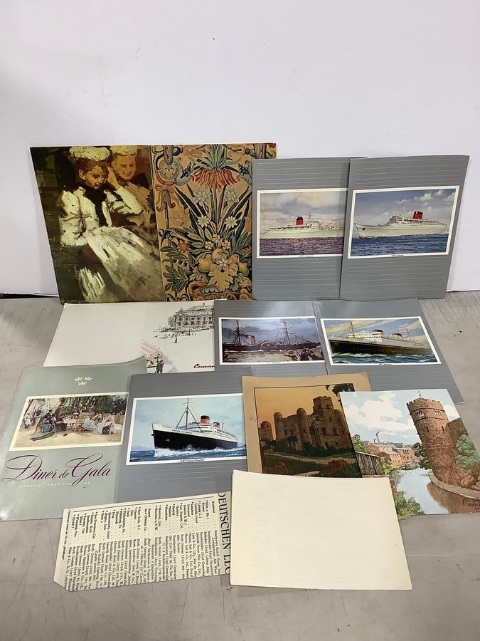 Photographs, dinner menus, and more (1 of 1)