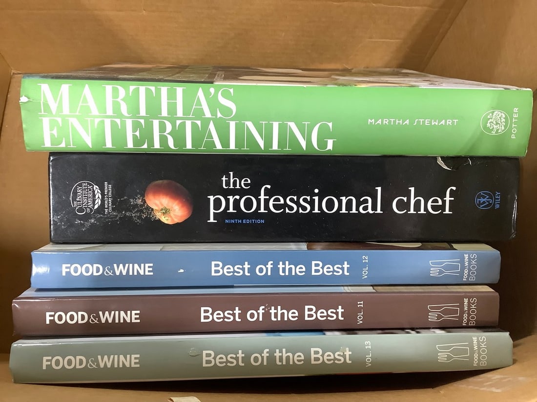 Various Hard Cover Books (Food & Wine, The Professional Chef, and more): Various Hard Cover Books (Food & Wine, The Professional Chef, and more)