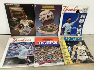 Various Yankees Programs, Magazines, and more