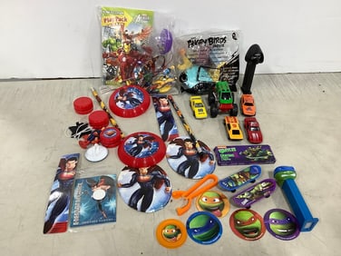 Various Childrens Toys (Pez, Cars, Disc Thower, and more)