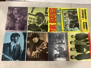The Beatles double sided poster(19.5in.x29.5in.)