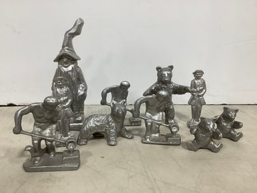 Various Metal Figurines (Tallest - 6.75in)
