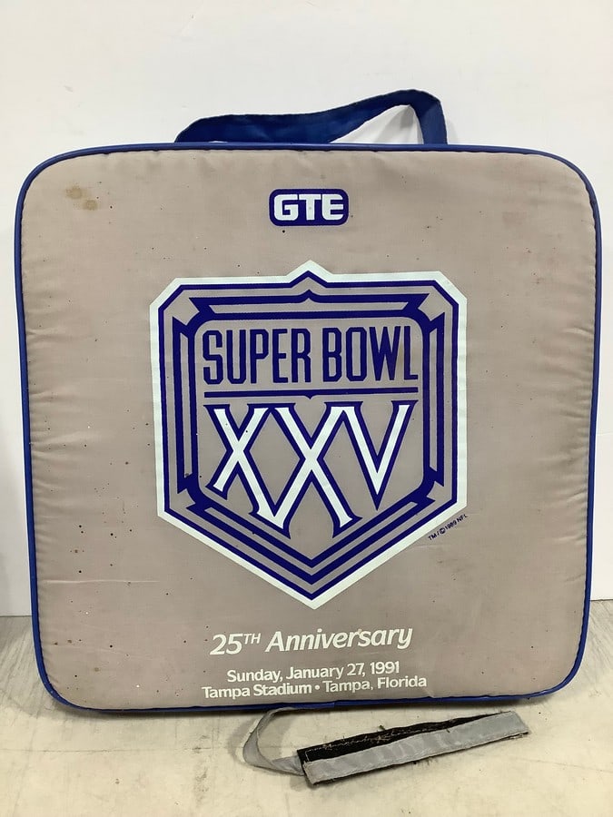 Super Bowl XXV Stadium Seat Cushion: Super Bowl XXV Stadium Seat Cushion