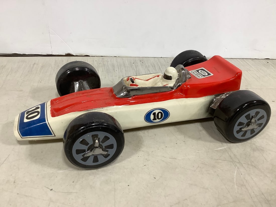 1970 Ezra Brooks hand decorated with pure platinum decanter(12.25in.long): 1970 Ezra Brooks hand decorated with pure platinum decanter(12.25in.long)