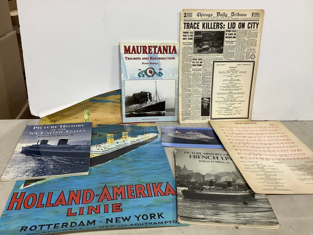 Picture History Books, Chicago Daily Tribune Newspaper, and Holland America Map Poster (16.5inx26in): Picture History Books, Chicago Daily Tribune Newspaper, and Holland America Map Poster (16.5inx26in)