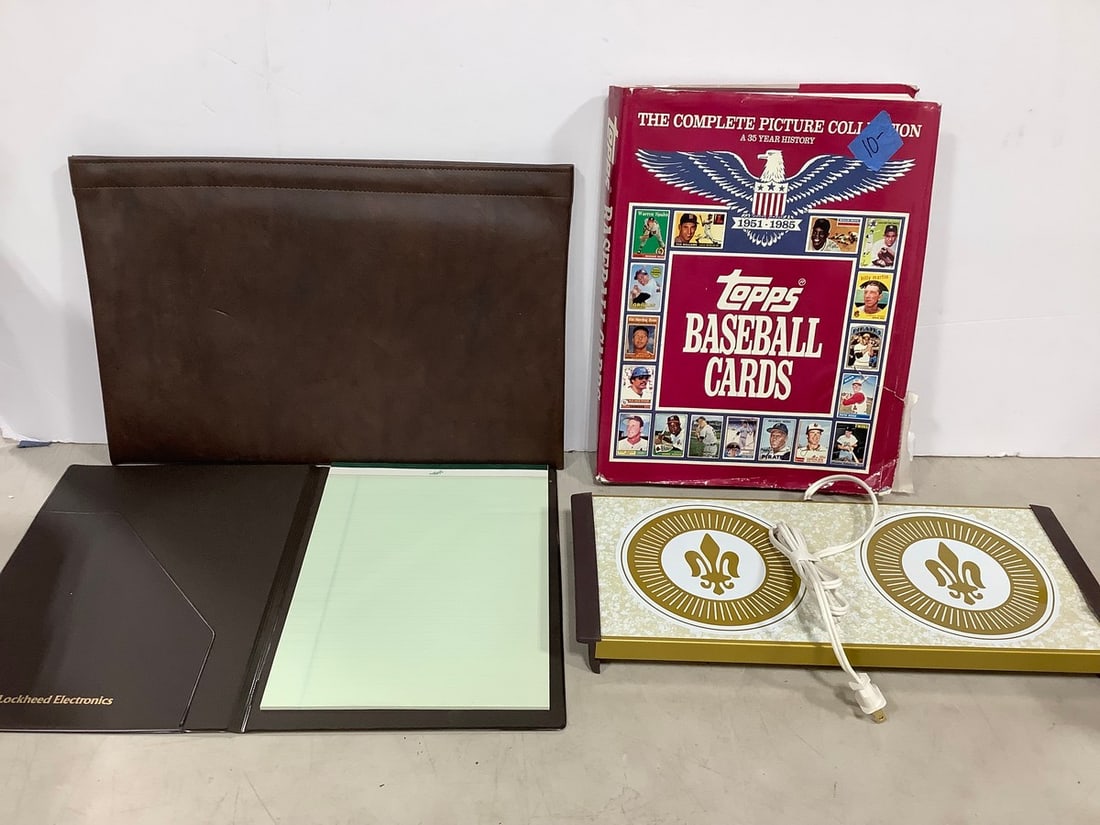 Atlantic Precision Works Warm-O-Tray, Topps Baseball Cards hardcover book, and more (1 of 1)