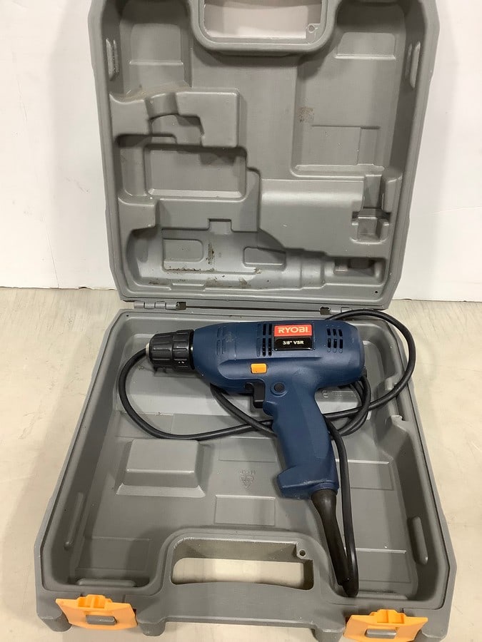Ryobi 3/8''VSR drill with case (1 of 1)