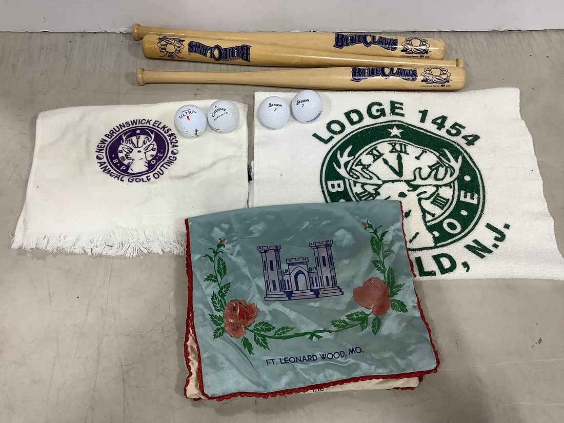 BlueClaws small bats(18in.long), washcloths, and more: BlueClaws small bats(18in.long), washcloths, and more