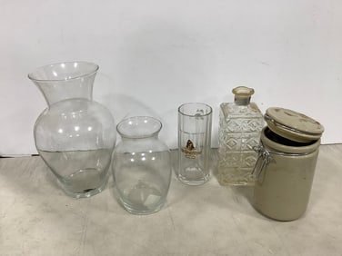 Vases, beer mug, and more(11in.tallest)