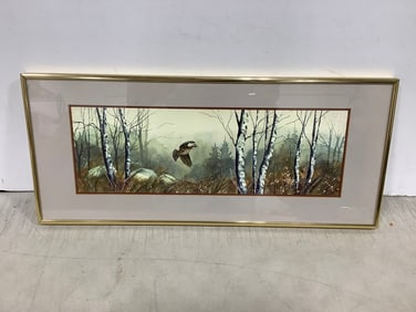 Framed art print (9.25in.x21.25in.)