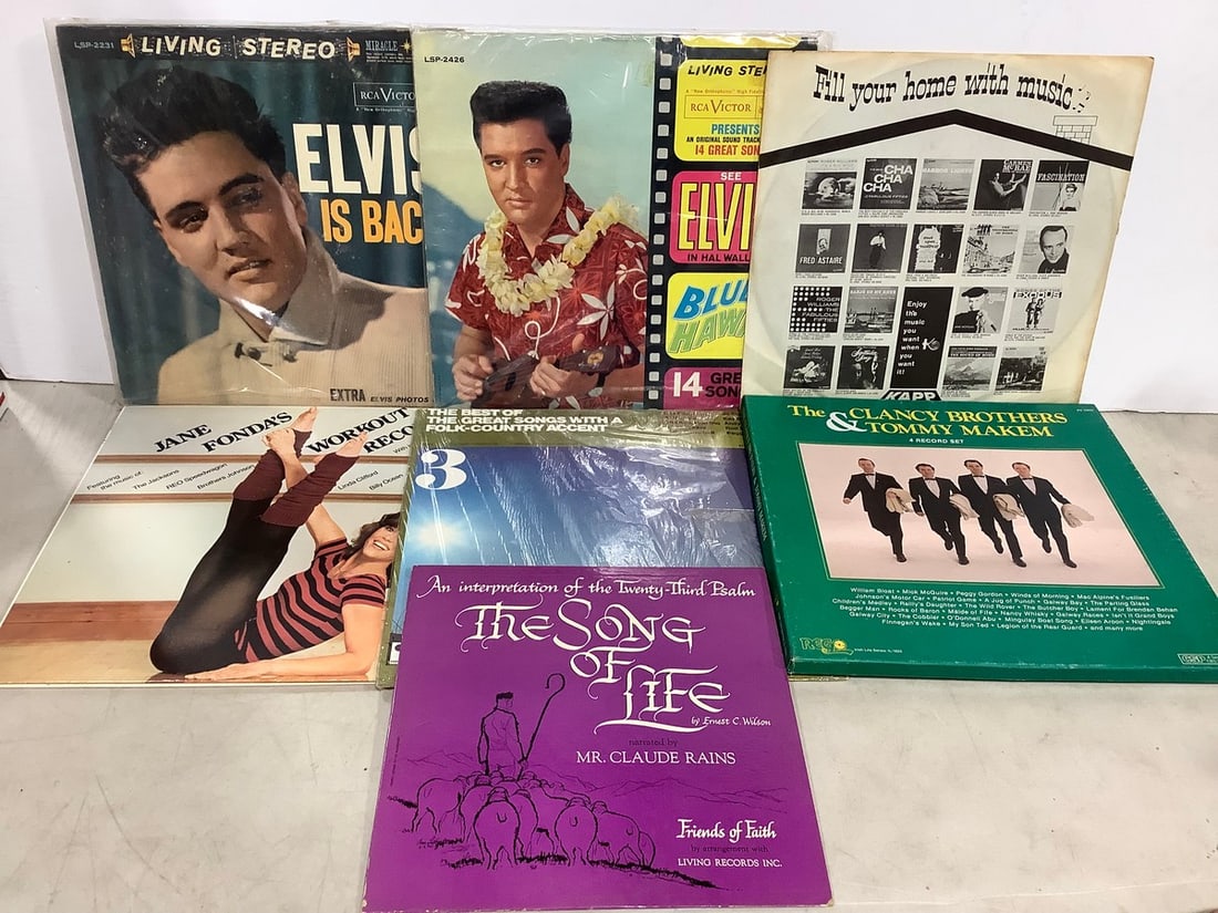 Vintage records(Elvis, Jane Fonda, and more): Vintage records(Elvis, Jane Fonda, and more)