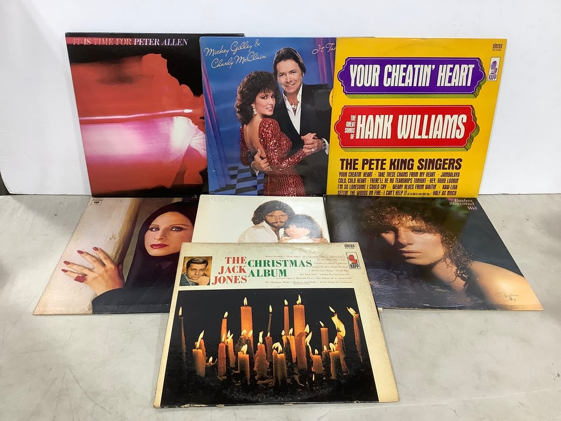 Vintage records(Peter Allen, Hank Williams, Barbra Streisand, and more) (1 of 1)