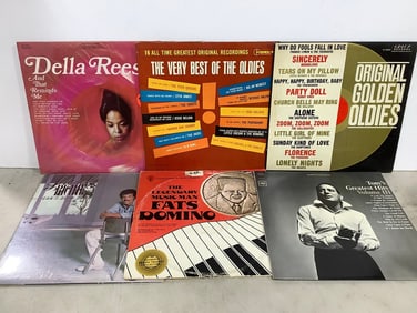 Vintage records(Lionel Richie, Fats Domino, and more