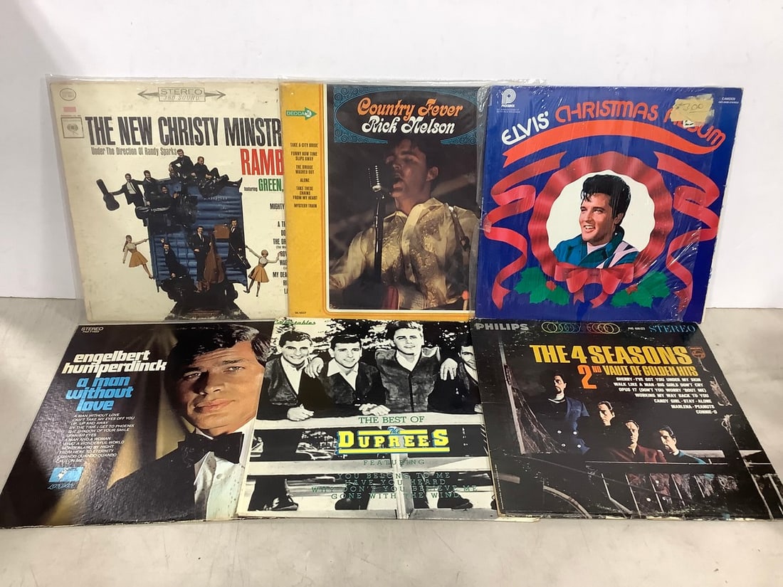 Vintage records(Rick Nelson, Elvis, The 4 Seasons, and more): Vintage records(Rick Nelson, Elvis, The 4 Seasons, and more)
