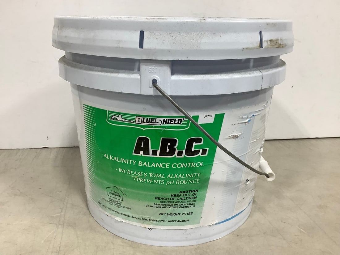 Container of A.B.C Alkalinity Balance Control Chlorinating Tablets: Container of A.B.C Alkalinity Balance Control Chlorinating Tablets