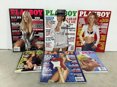 Various Adult Magazines (Playboy and Forum)