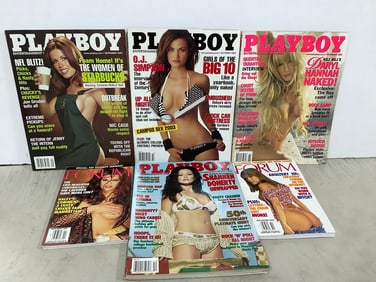 Various Adult Magazines (Playboy and Forum)
