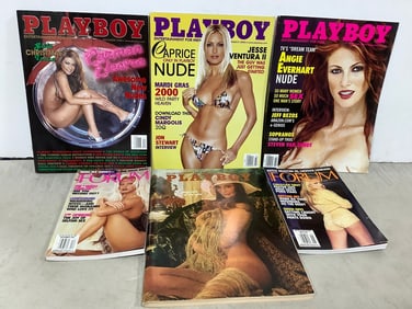Various Adult Magazines (Playboy and Forum)