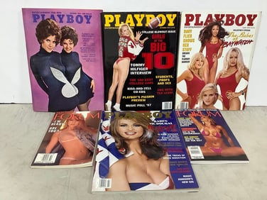 Various Adult Magazines (Playboy and Forum)