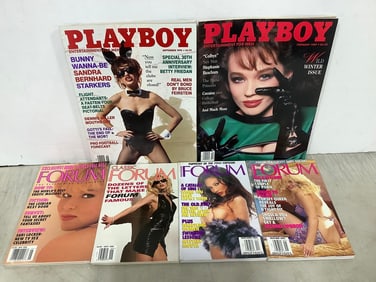 Adult magazines(Playboy and Forum)