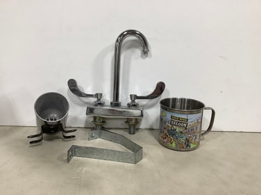 Pro Flo faucet, Berk high noon saloon mug(4.5in.tall), and more