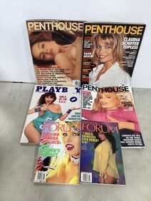 Adult magazines(Penthouse, Playboy, Forum)