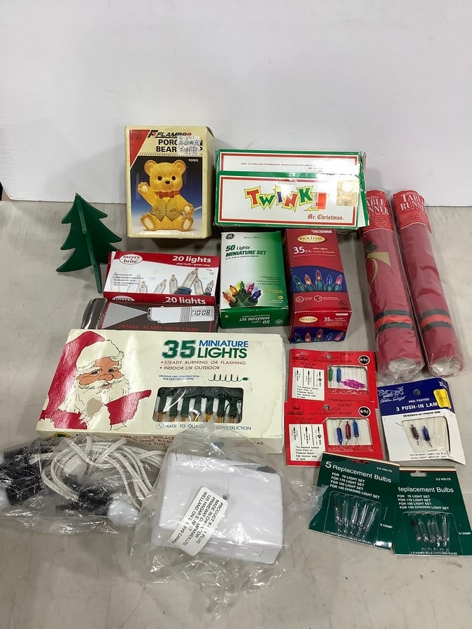 Christmas lights, table runners, replacement bulbs, and more: Christmas lights, table runners, replacement bulbs, and more