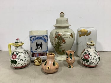 Ceramic Pitchers, Jar, and more(Tallest - 10.25in)