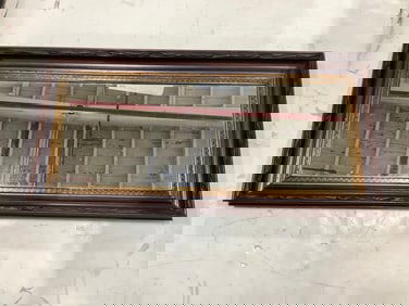 Wooden framed mirror(16in.x33.25in.)