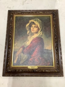 Manolita Puyet framed artwork(17in.x21in.)