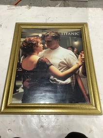 Framed Titanic movie poster(19.75in.x23.5in.)