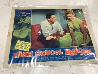 High School Hellcats 1958 film print(11in.x14in.)