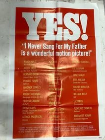 1970 Yes! poster print(27in.x41in.)