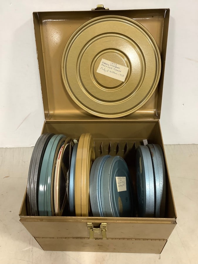 Metal Box with Film Reels: Metal Box with Film Reels