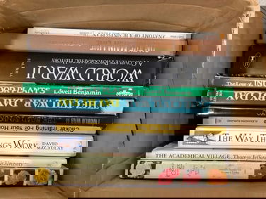 Various books(On the Main Line, The Way Things Work, The Dictionary of Roses in Color, and more)