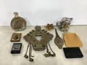 Legion utensils pitcher, MCM vanity lipstick holder, Avon aftershave bottle, and more