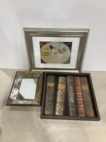 Framed Artwork and Mirror (Largest - 15inx18in)
