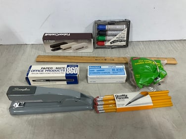 Various School Supplies (Stapler, Pencils, Markers, and more)