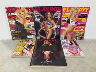 Various Adult Magazines (Playboy and Forum)