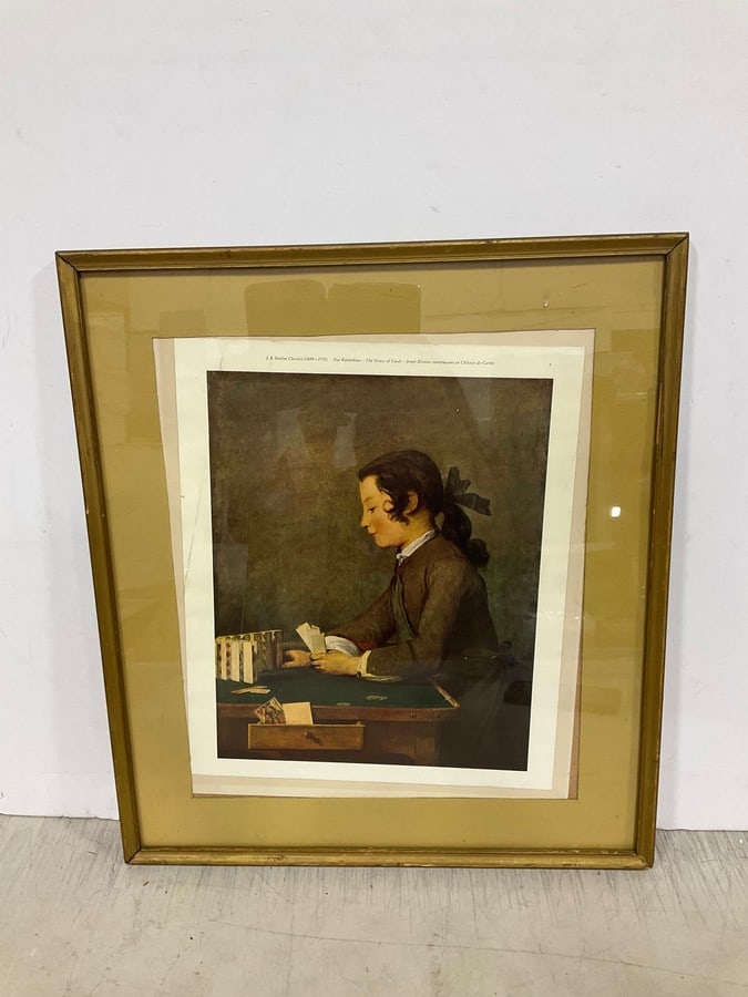 Framed 'The House of Cards' Artwork (17.5inx20in): Framed 'The House of Cards' Artwork (17.5inx20in)