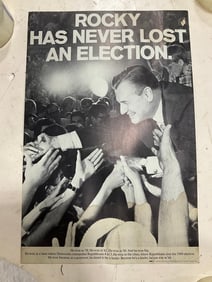 Rocky Has Never Lost an Election' Political Poster (13.5inx20in)