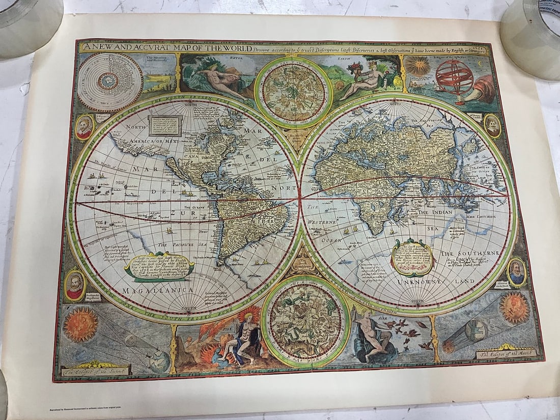 A New Accvrat Map of the World (16.5inx22in): A New Accvrat Map of the World (16.5inx22in)