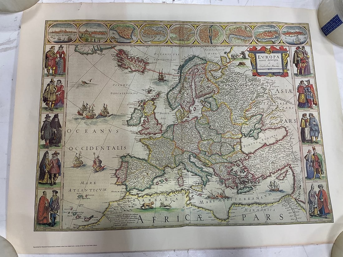 Evropa Foreign Map (16.5inx22in): Evropa Foreign Map (16.5inx22in)