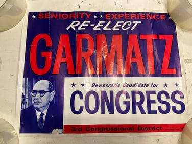Re-Elect Garmatz for Congress Poster (11inx14in)