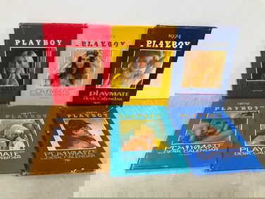 Various Playboy Desk Calendars (1960s and 1970s)