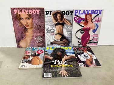 Various Adult Magazines (Playboy and Forum)