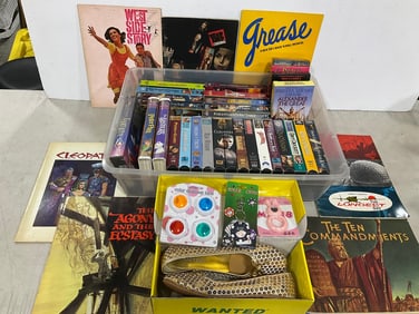Wanted dress shoes(8), VHS tapes, polaroid lens covers, and more