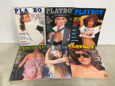 Playboy and Penthouse magazines