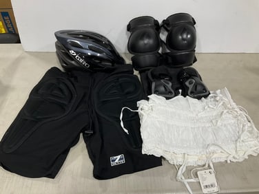 Giro helmet, kneepads, and more